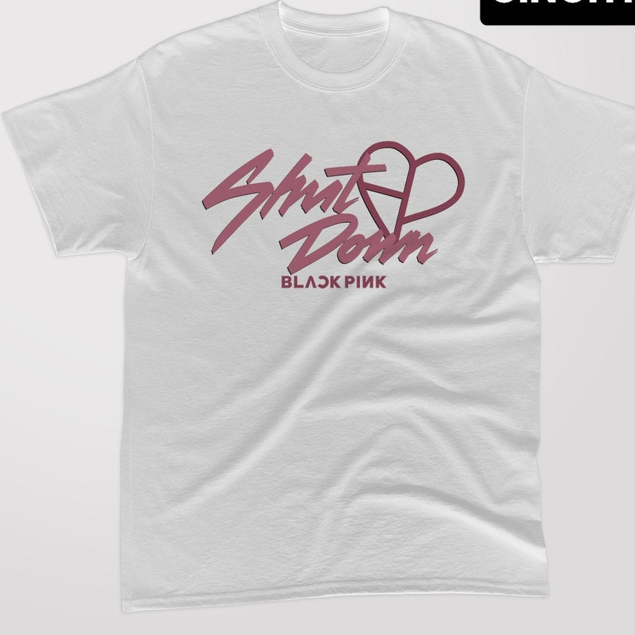 Áo phông Blackpink Logo Blackpink Pink Venom Shut Down T-shirt