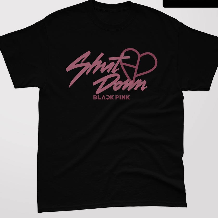 Áo phông Blackpink Logo Blackpink Pink Venom Shut Down T-shirt