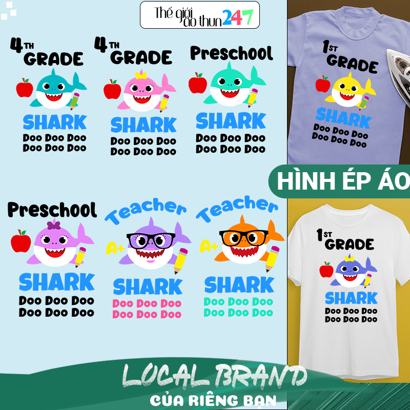 Hình Baby Shark Bundle B3 cho bé bằng bàn là, bàn ủi