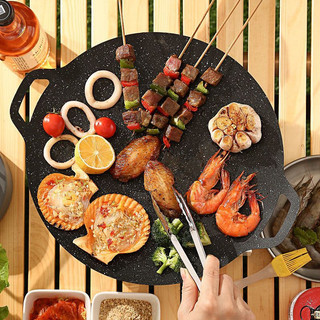 Chảo đá nướng thịt hàn quốc chảo nướng thịt đa năng chống dính chống gỉ chắc chắn 88369 shopgiadunggiare