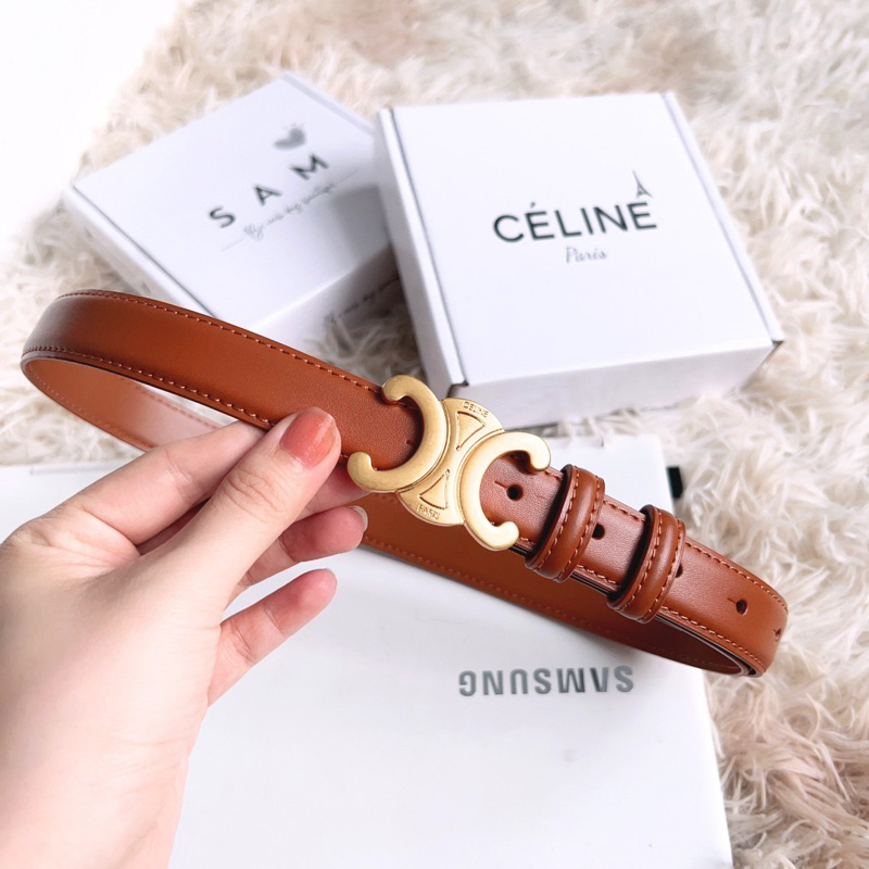 Dây nịt nữ Celin kèm box trong ảnh (Quà 55k), dây thắt lưng nữ hàng cao cấp ( ĐỒNG KIỂM HÀNG)