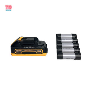Pin Hukan 5Cell ABS  1.5Ah, Có Báo Đèn Dung Lượng, Chân Pin Phổ Thông 21V
