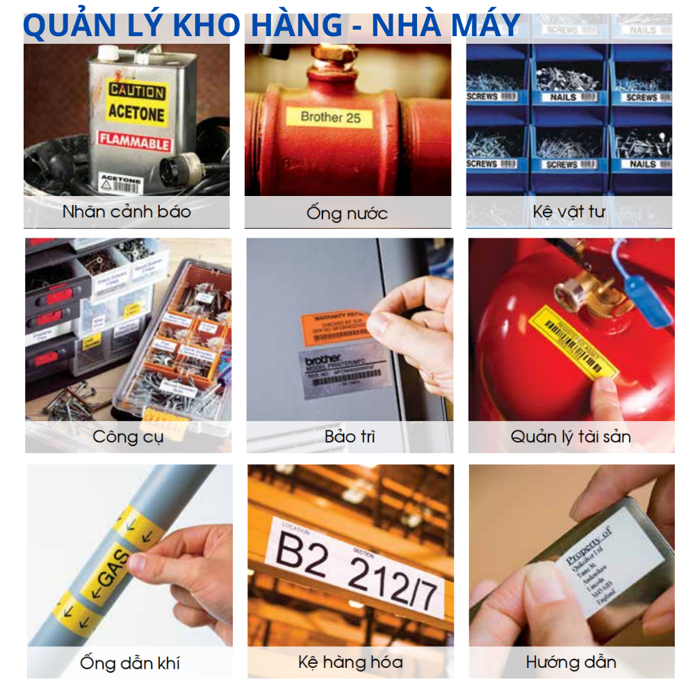 Giấy in nhãn - Nhãn in BZe-231  12mm x 8m, chữ đen nền trắng