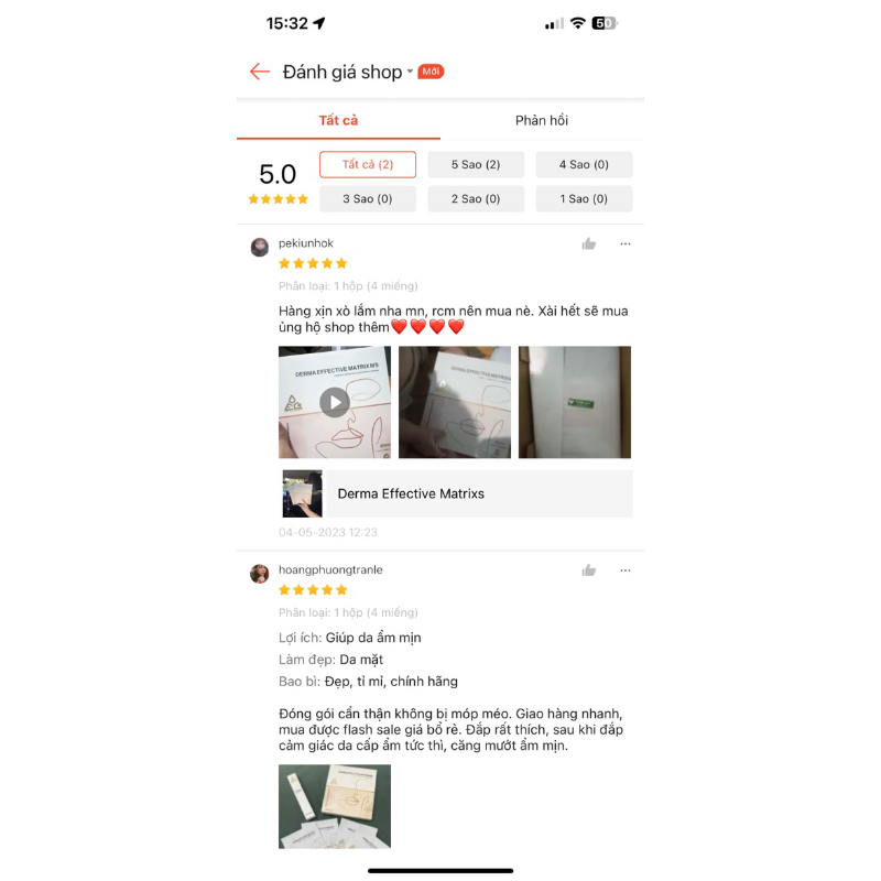 Set mặt nạ Derma Effective Matrixs