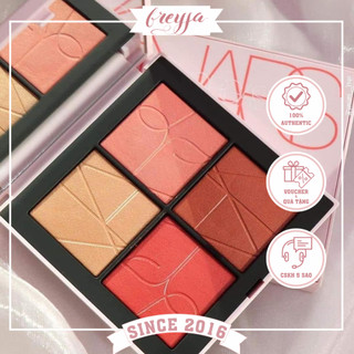Bảng phấn má nars phiên bản giới hạn nars orgasm four play blush quad palette - nổi bật với tông màu chủ đạo orgasm hồng