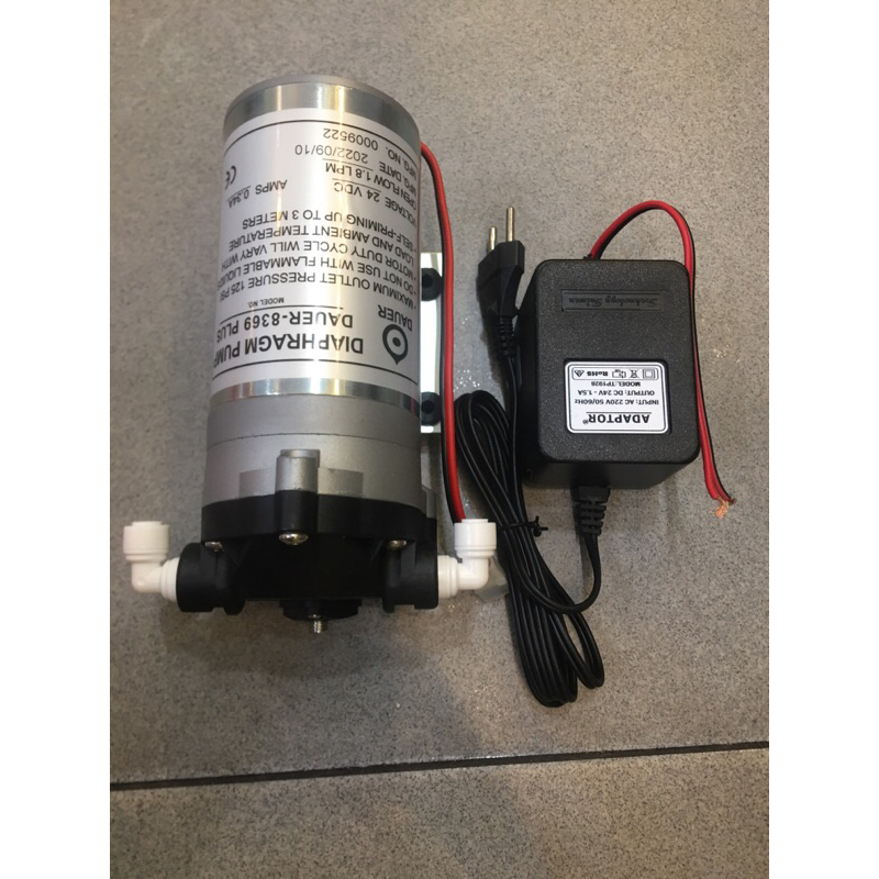 Bộ bơm tăng áp DAUER 8369 Plus 24V dùng cho máy lọc nước RO , máy phun sương