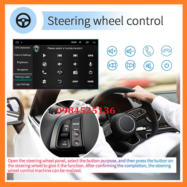 Màn hình dvd androi oto. Màn hình C2 lắp sim 4G Ram2-Rom32GB định vị GPS, xem camera oto. dvd oto.