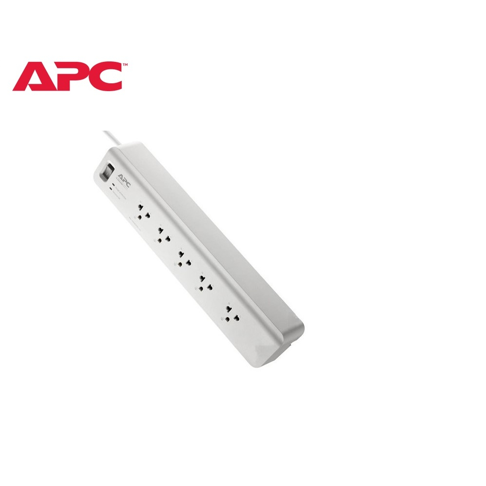 Ổ cắm chống xung sét APC 5 vị trí cắm, bảo hành 10 năm PM53-VN