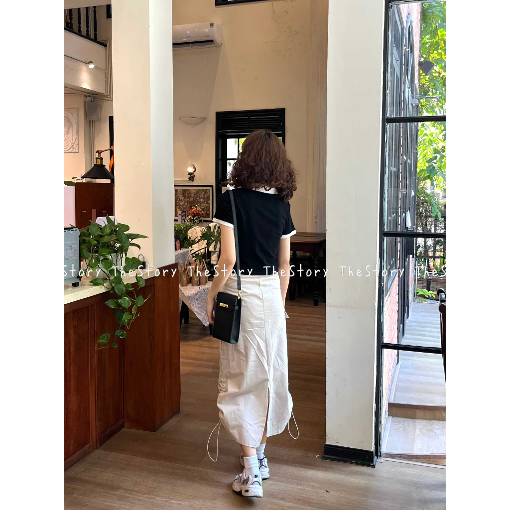 Áo thun polo croptop  A3032