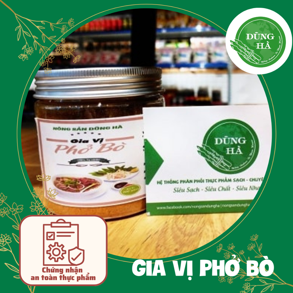 BỘT GIA VỊ PHỞ BÒ nguyên chất cho món phở bò chuẩn vị, hương thơm hấp dẫn