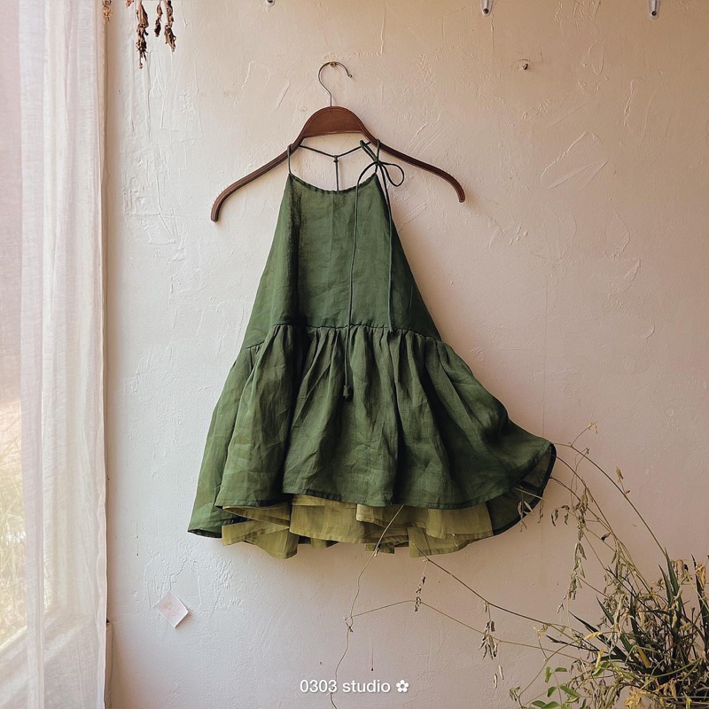 | 0303 studio | Áo yếm hở lưng babydoll - dòng Ý Thơ