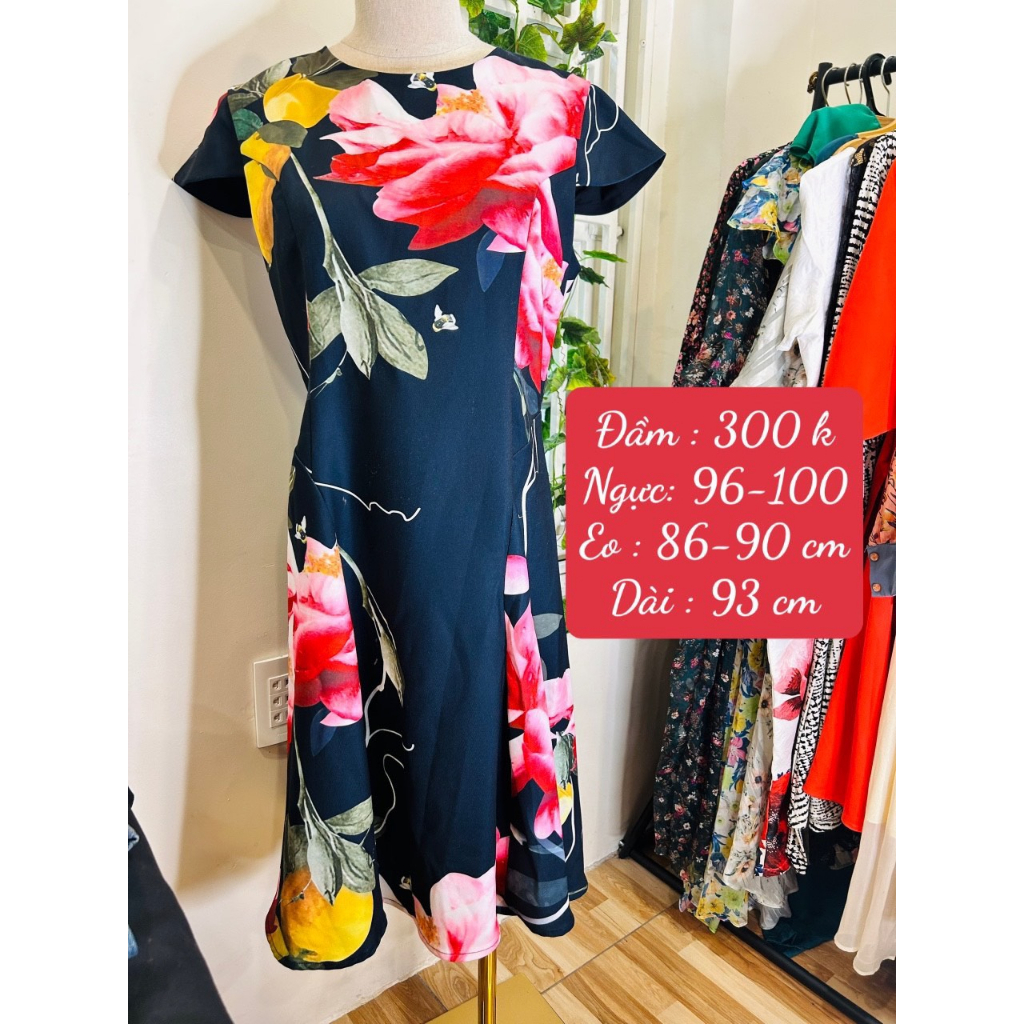 ĐẦM HOA TED BAKER SANG TRỌNG - NEW 99%