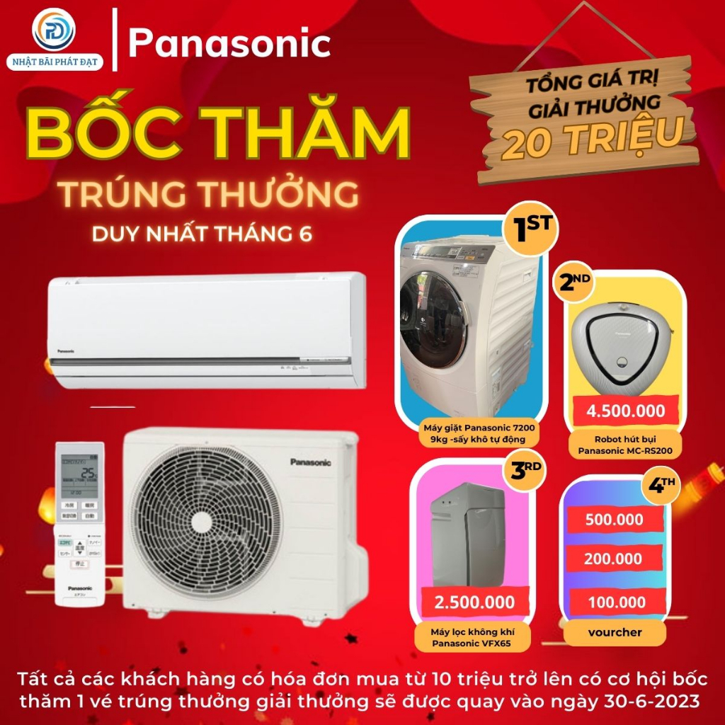 Điều hòa bãi Nhật Panasonic 12000btu chức năng với 5 tính năng chính của dòng nội địa hàng zin nguyên bản bảo hành 1 năm