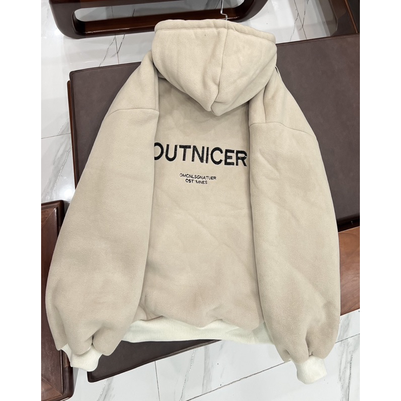 Áo khoác nỉ dày OUTNICER - Áo hoodie zip khóa kéo Form rộng unisex basic dành cho nam nữ (ảnh thật) | BigBuy360 - bigbuy360.vn