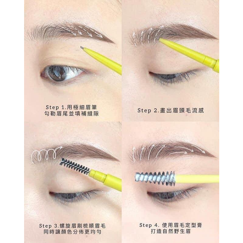 Chì kẻ lông mày 2 đầu siêu mảnh Unleashia Shaper Defining Eyebrow Pencil