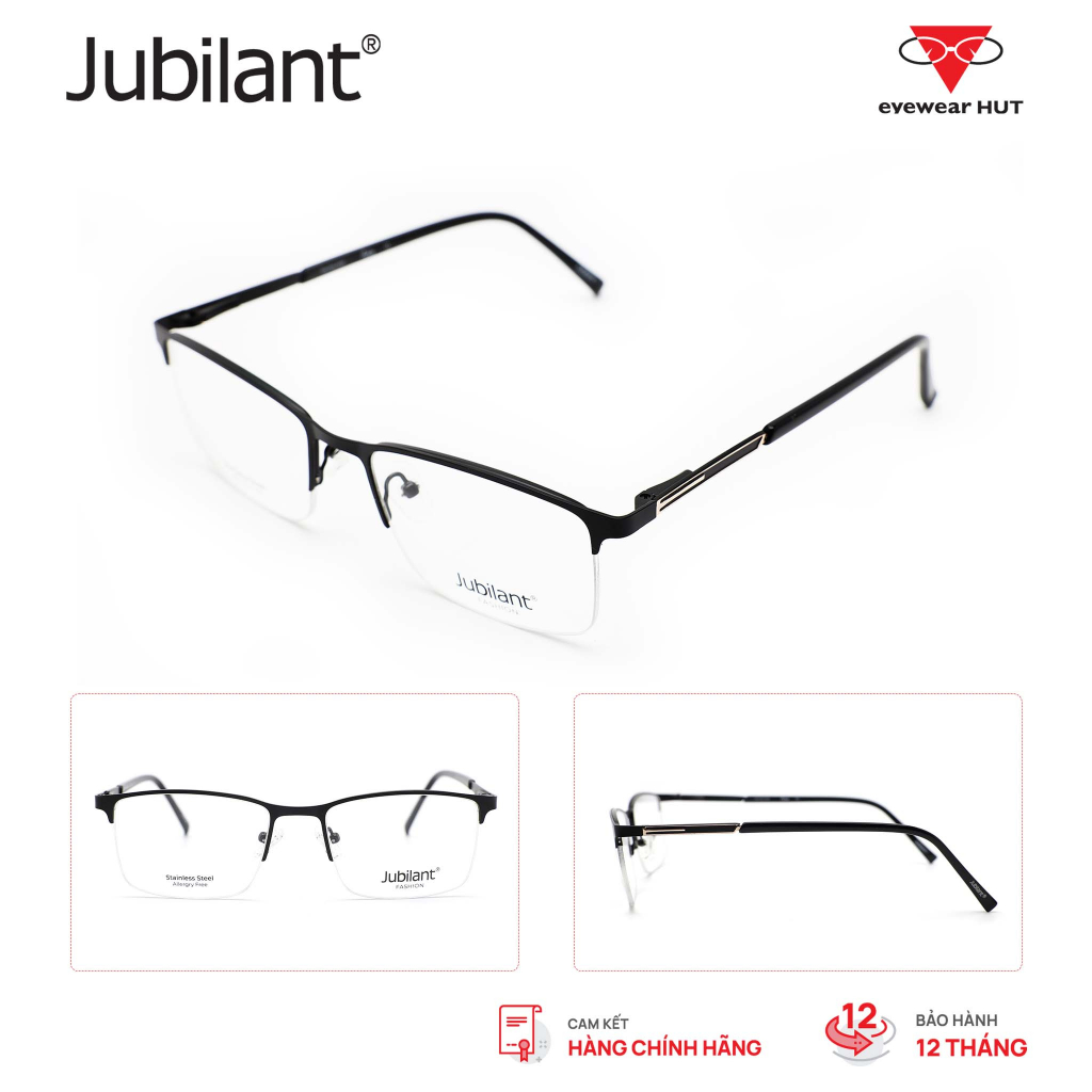 Kính Gọng Unisex chính hãng Jubilant (F) JU2361_54 phong cách Cổ điển kiểu dáng Vuông