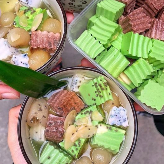 Set Chè Khúc Bạch 3 Vị - Set Nguyên Liệu Nấu Chè Khúc Bạch 12-15 Chén