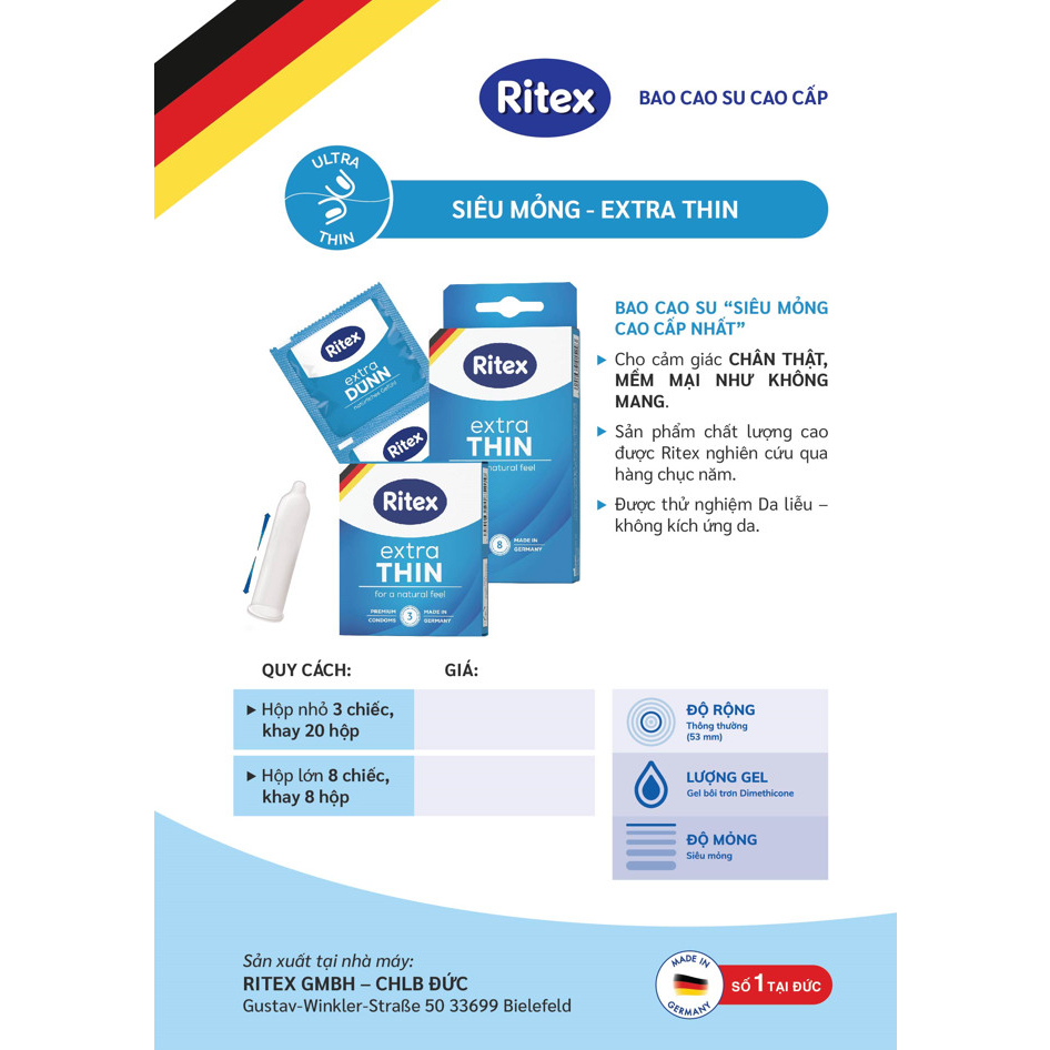 BAO CAO SU RITEX EXTRA THIN - SIÊU MỎNG