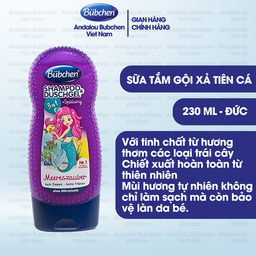 Sữa Tắm Gội Bubchen Kids Shampoo & Duschgel 230ml