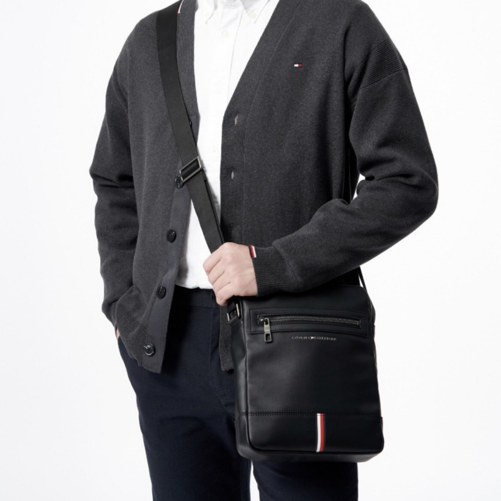 Túi da nam đeo chéo Tom my cao cấp chuẩn hãng size 21