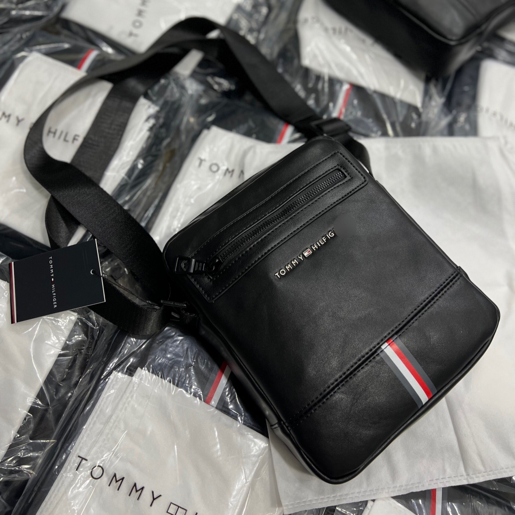 Túi da nam đeo chéo Tom my cao cấp chuẩn hãng size 21