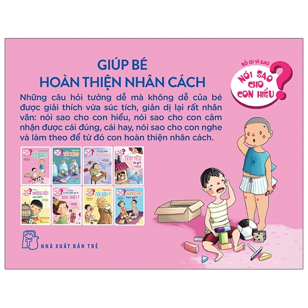 Sách - Bộ Sách Nói Sao Cho Con Hiểu - Giúp Bé Hoàn Thiện Nhân Cách (Bộ 8 Cuốn)