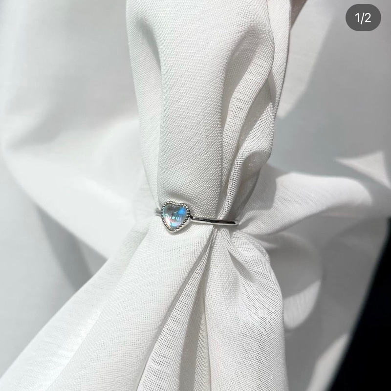 Nhẫn promise ring tim xinh