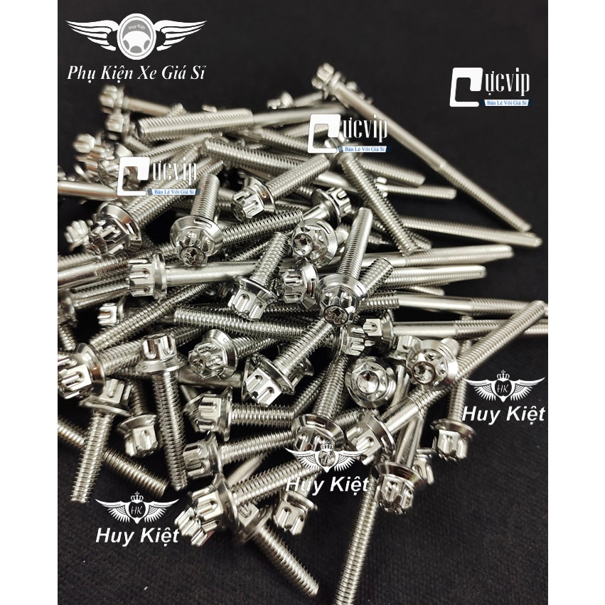 Ốc 6 Ly Salaya Kiễu M3 Inox 304 Chiều Dài Đầy Đủ Các Size (Giá 1 Ốc) VM