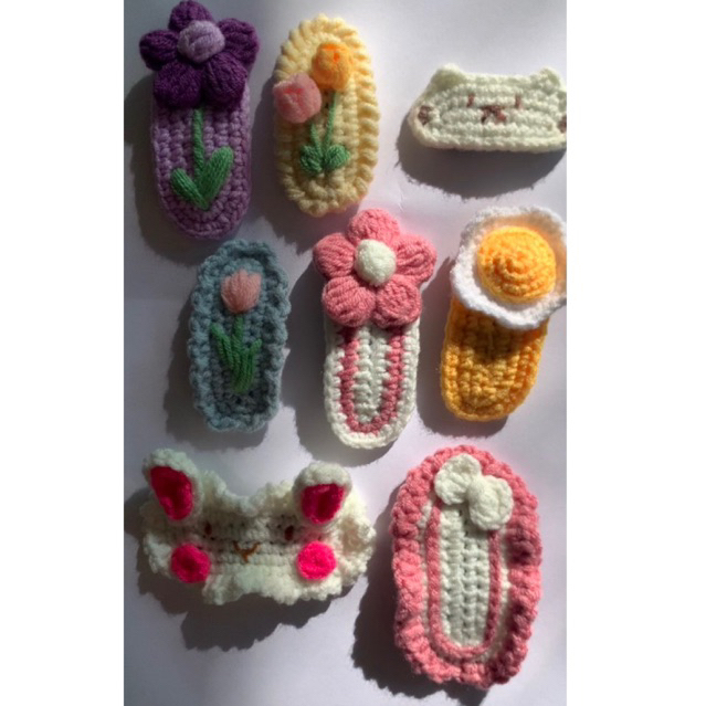 Kẹp tóc len handmade (ảnh thật)