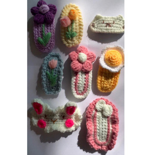 Kẹp tóc len handmade
