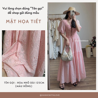 @hanhiwithlove - Váy maxi boi thêu chun ngực hoa nhỏ