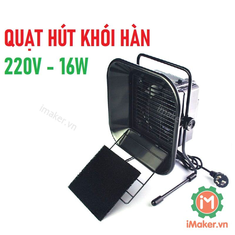 Quạt hút khói thiếc hàn Hakko 493 16W điện áp 220V bỏ bàn