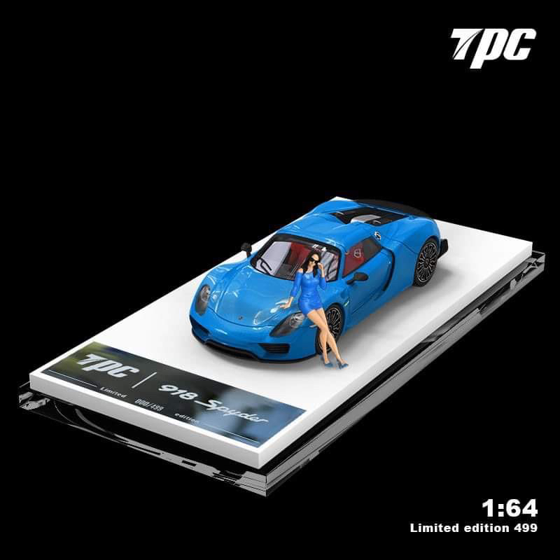 mohinhxeps-1/64_TPC- Porsche 918 Spyder blue Color (Figure)