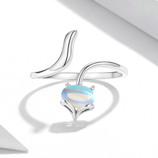 Nhẫn bạc hồ ly freesize HAS - HN97