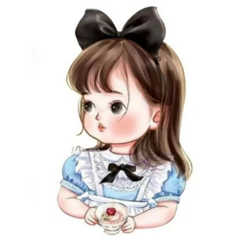 Hình ủi nhiệt, in áo. Búp bê CHIBI CB1 size 3cm