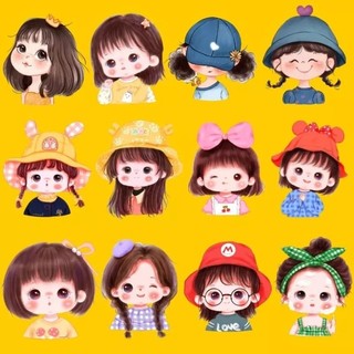 Hình ủi nhiệt, in áo. Búp bê CHIBI CB2 size 3cm