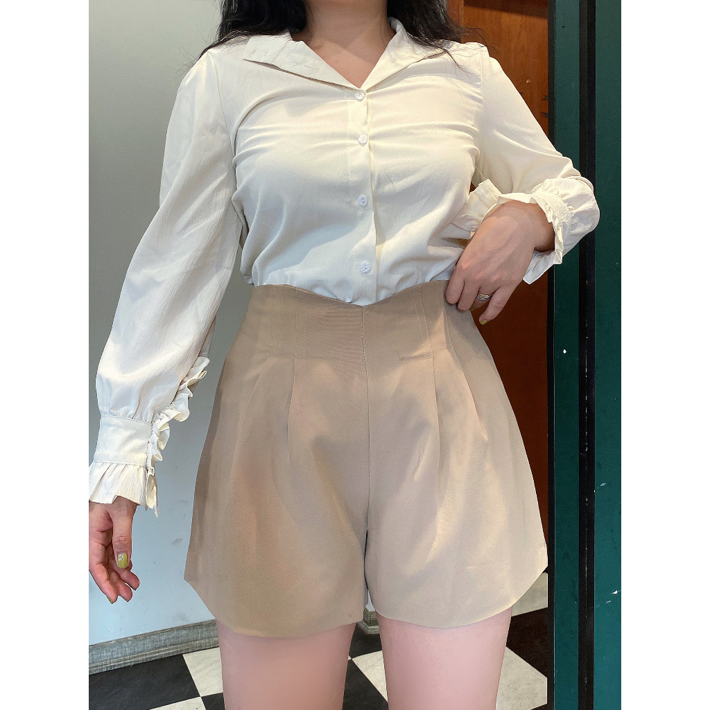 Quần đùi BIGSIZE cạp tim 2 màu nâu đen M8513 55-95KG