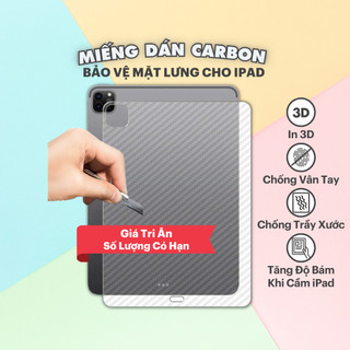 Miếng dán carbon AstroMazing 3D bảo vệ mặt lưng chống trầy xước cho iPad