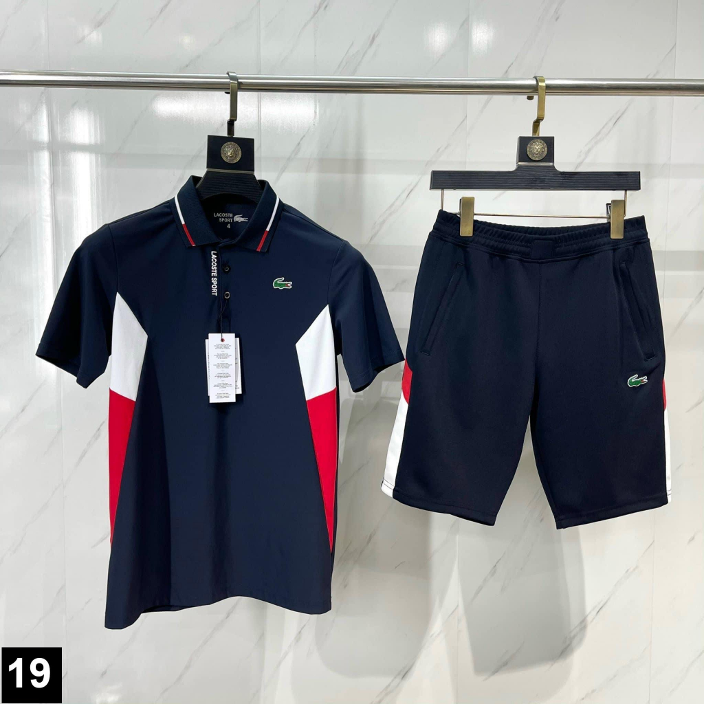 Bộ Thể Thao Nam polo Cao Cấp Chất  Cá Sấu Co Giãn