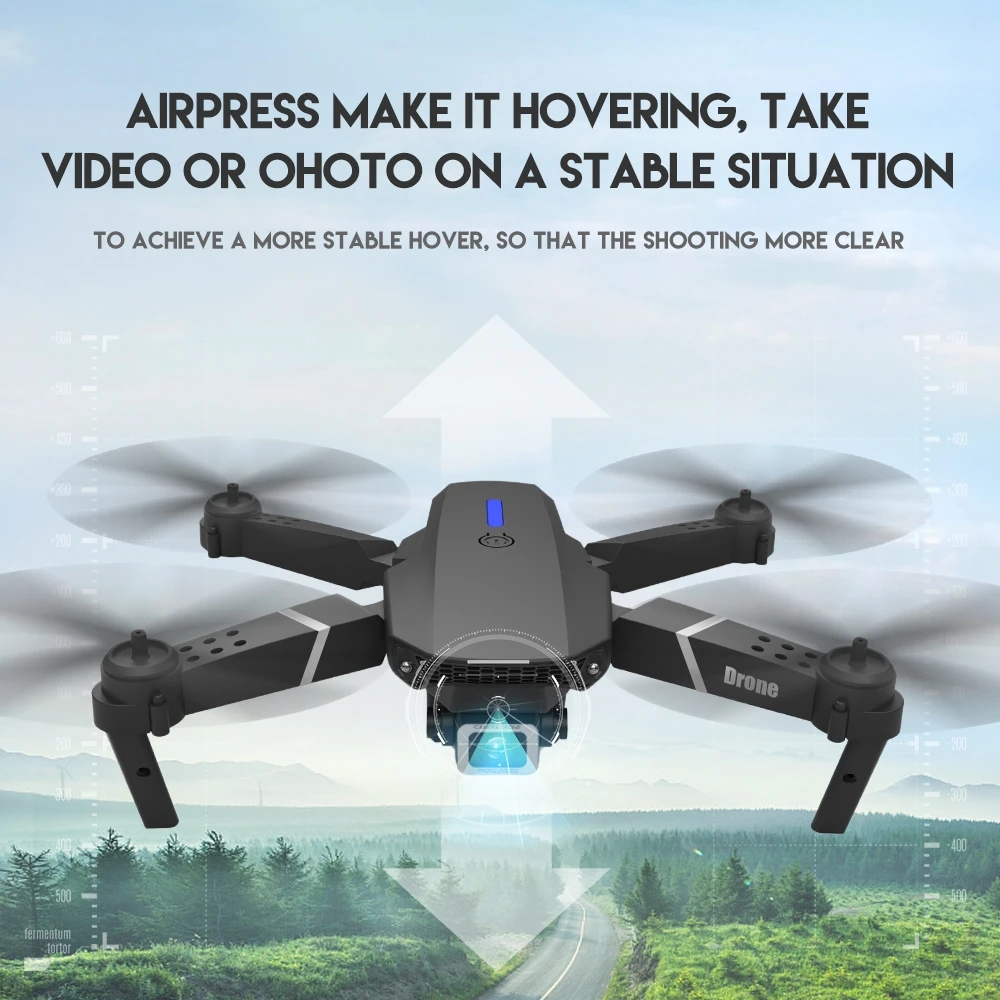 E88 Pro Drone 4K HD Camera Kép Có Định Vị 1080P WiFi Pin Khỏe Bay Xa 200M Máy bay | BigBuy360 - bigbuy360.vn