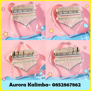 Nhạc cụ cầm tay đàn tay kalimba 17 phím, 21 phím 34 phím trong suốt giá rẻ shopee trợ giá trong suốt pha lê