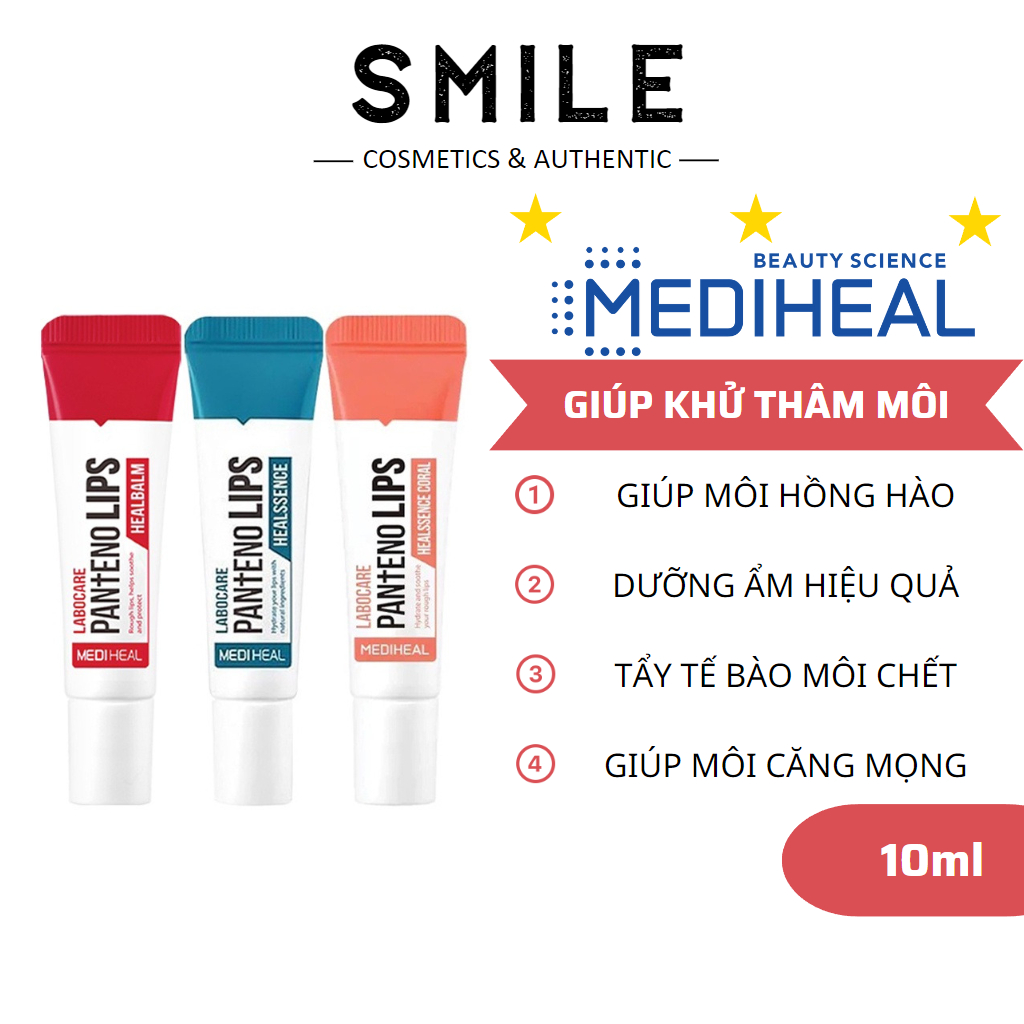 Son dưỡng Mediheal Labocare Pantenolips Giúp Mờ Thâm, Hồng Môi, Dưỡng Ẩm Môi 10ml