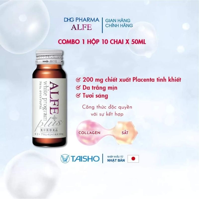 Nước uống bổ sung collagen ALFE White Program  HÀNG CHÍNH HÃNG