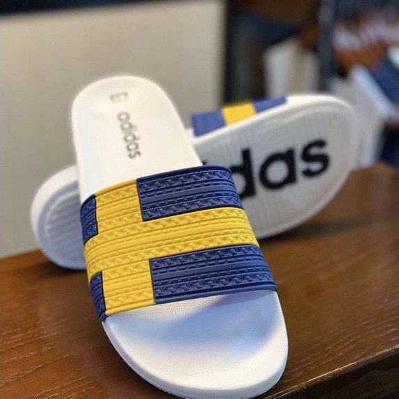 Dép nam ADIDAS họ tiết chữ thập, dép quai ngang nam nữ full size