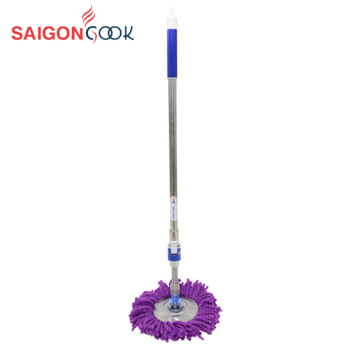 Cây lau nhà T09 PLUS Saigoncook, chất liệu inox cao cấp, dùng được với tất cả các bộ lau nhà xoay 360 độ