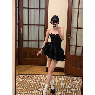ĐẦM ỐNG ĐEN LAI TẦNG XÉO