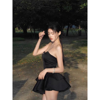 ĐẦM ỐNG ĐEN LAI TẦNG XÉO