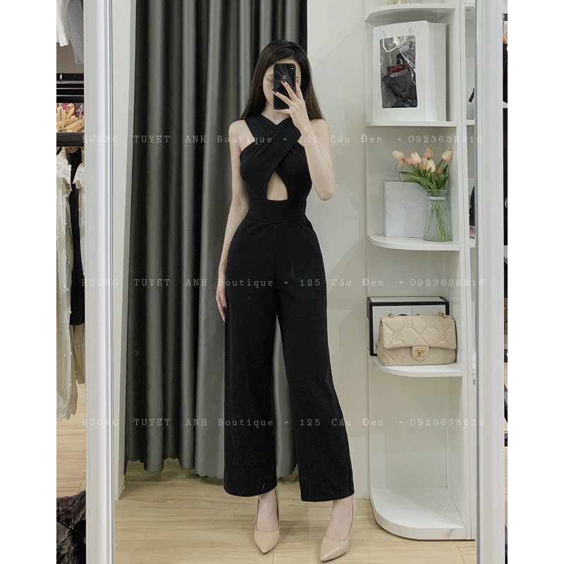 Jum dài ống rộng đắp chéo