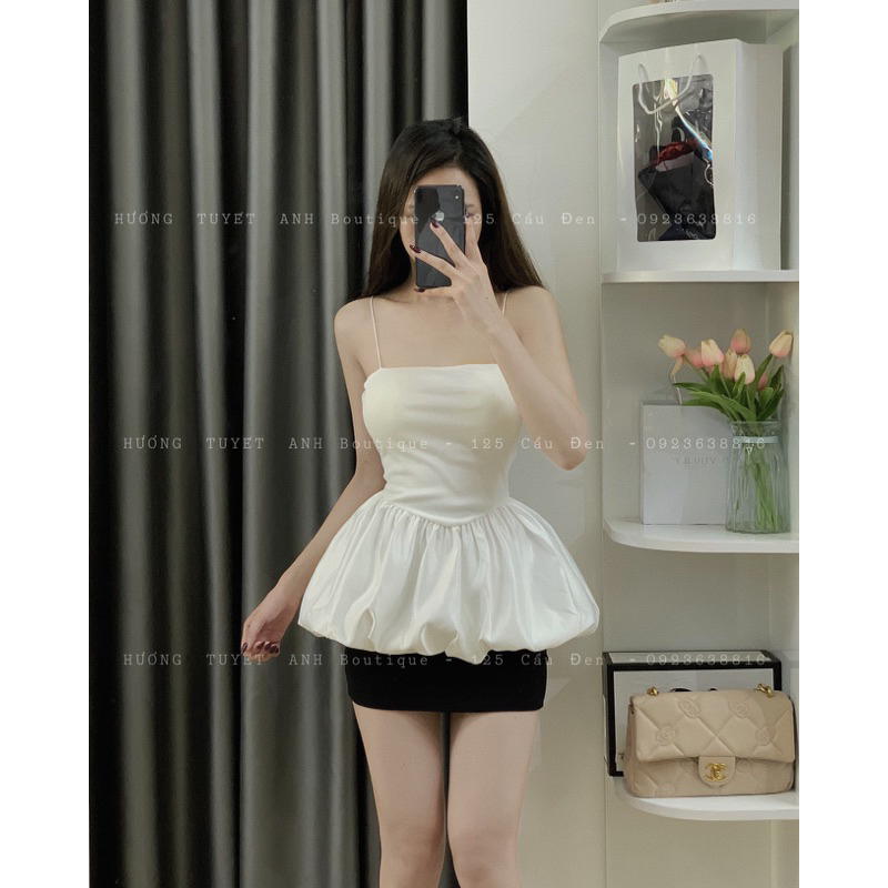 Áo cúp ngực bí phồng