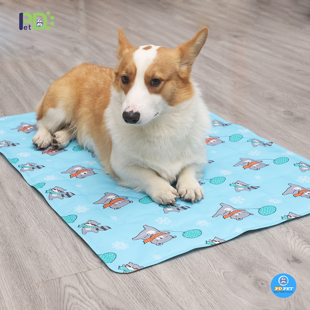Đệm nước giải nhiệt mùa hè cho thú cưng, đệm gel tự làm mát cho chó mèo, thảm gel mát [PD PET]